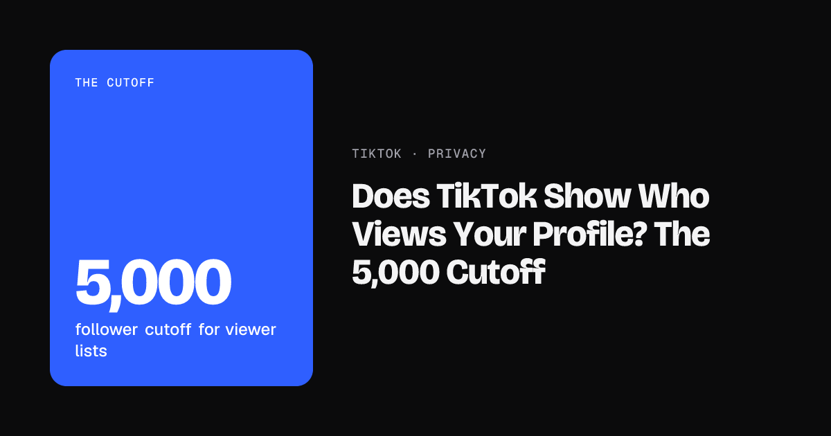 5,000 follower cutoff for viewer lists
